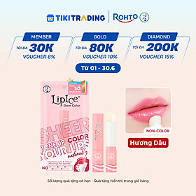 Son dưỡng môi hiệu chỉnh ửng hồng tự nhiên Lipice Sheer Color Hương Dâu (Ardent) 2.4g