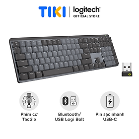 Mua Bàn phím cơ văn phòng Logitech MX Mechanical FullSize Wireless/Bluetooth - Hàng Chính Hãng