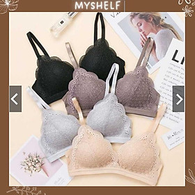 M190. Áo lót ren hoa Baby đệm mỏng siêu hot, áo ngực ren không gọng đệm mỏng sang chảnh nữ