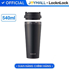 Bình giữ nhiệt LocknLock New Clip Tumbler màu đen LHC4279BLK 540ml, Hàng chính hãng, có 2 nắp thay thế - JoyMall