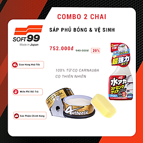 Combo Sáp Phủ Bóng Sơn Authentic Premium & Vệ Sinh Sơn Stain Cleaner