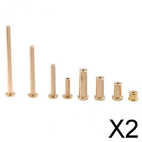 2x8pcs Brass Shaft Tip Swing Plug Weights for Steel Iron & Steel Wood Shafts