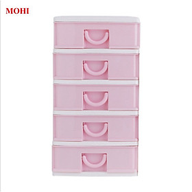 Mua Tủ nhựa/Hộp nhựa/kệ nhựa đựng mỹ phẩm 5 tầng  có thể tùy chỉnh theo ý muốn MOHI MH5T - Chính hãng