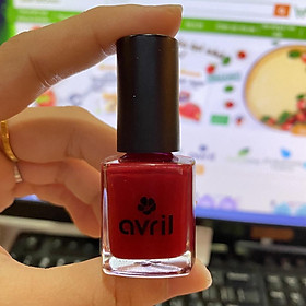 Sơn móng Avril màu đỏ mâm xôi Rouge Opéra 7ml