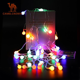 Đèn cắm trại ngoài trời CAMEL CROWN dây màu LED ánh sáng tạo bầu không khí phòng ngủ đèn trang trí gian hàng (mẫu pin 6 mét 40 đèn)