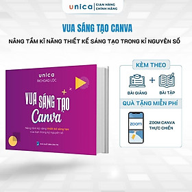 Sách Vua sáng tạo Canva cùng Richdad Lộc kèm video bài giảng