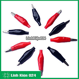 Mua Bộ 10 Kẹp Cá Sấu Bền Chắc 3.5 CM (5 Đỏ- 5 Đen)