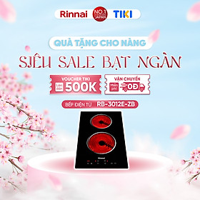 Mua Bếp hồng ngoại Rinnai RB-3012E-ZB mặt kính Ceramic 3000W - Hàng chính hãng.