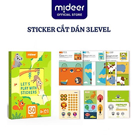 Đồ Chơi Thủ Công Sticker cho bé Mideer Let’s Play With Stikers, Đồ Chơi Thủ Công giáo dục sáng tạo Cho Bé 2 3 4 5 Tuổi