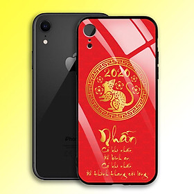 Ốp Lưng Mạ Màu Vàng Ánh Kim cho điện thoại Iphone XR - 03006 7988 MOUSE08 - NHẪN - Hàng Chính Hãng