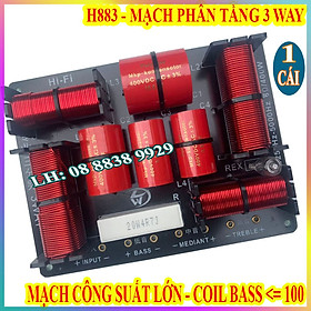 MẠCH PHÂN TẦN 3 LOA - 1 BASS 1 TRUNG 1 TREBLE H883 CAO CẤP - GIÁ 1 CÁI