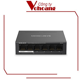 Mua Bộ Chia Mạng Swich PoE Mercusys MS106LP 6 Cổng 10/100Mbps Hỗ Trợ 4 Cổng PoE+ Mỗi Cổng Công Suất 30W Kết Nối Lên Đên 250 Mét - Hàng Chính Hãng