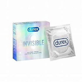 Bao Cao Su Durex Invisible Extra Thin Extra Sensitive Hộp 3 Cái