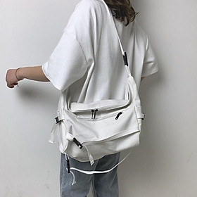 Túi đeo chéo Vải Canvas nam nữ học sinh sinh viên đi học đi chơi thời trang Hàn Quốc