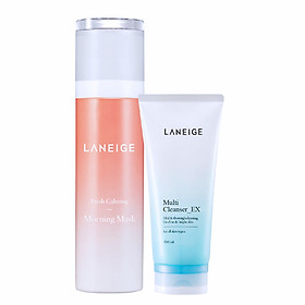Bộ Đôi Dưỡng Da Căng Mịn Tức Thì Laneige Fresh Calming Morning Mask
