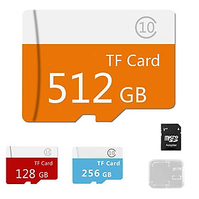 Thẻ nhớ Micro SD TF 128GB/256gb/512GB kèm đầu đọc thẻ và hộp đựng tiện lợi