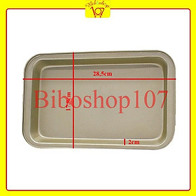 Mua Khay chống dính hình chữ nhật dùng nướng bánh 28 5x18x2cm