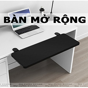 (52cm) Kệ Mở Rộng Kẹp Bàn Làm Việc; Giá Nối Dài Để Bàn Học; Bảng Gỗ Gấp Gọn Thông Minh; Kê Màn Hình Khay Bàn Phím Chuột