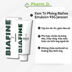 Kem Làm Dịu Vết Phỏng Biafine Emulsion 93G Janssen Kem Bôi Phỏng, Ban Đỏ Thứ Phát