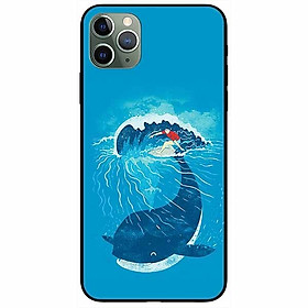 Ốp lưng dành cho Iphone 11 Pro Max mẫu Ván Cá Voi