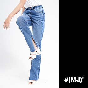 Quần jeans nữ ống suông sẻ lai thời trang MESSI WJF0145