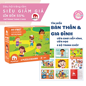 Hình ảnh Đồ Chơi Giáo Dục Xếp Hình Myndtoys My First Learning - Me & My Family Dành Cho Các Bé Trên 3 Tuổi