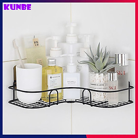 Giá Góc, Kệ Góc Treo Tường, Dán Tường Bằng Miếng Dính Cường Lực Siêu Chắc (Không Phải Khoan) Cho Nhà Tắm, Nhà Vệ Sinh, Nhà Bếp Thêm Gọn Gàng - Tặng Kèm Miếng Rửa Bát Silicon