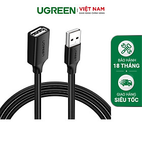 Dây nối dài USB 2.0 (1 đầu đực, 1 đầu cái) dài 1m UGREEN US103 10314 - Hàng chính hãng