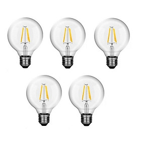 Bộ 5 bóng đèn Led Edison G80 6W đui E27.