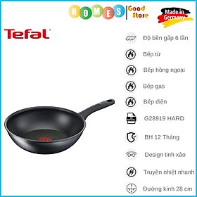 Mua Chảo Sâu Lòng Chống Dính TEFAL G28919 HARD TITANIUM PRO Wokpfanne 28cm  Nhập Khẩu Đức  Phủ Titanium Excellence Bền Gấp 6 Lần Chảo Thường - Hàng Nhập Khẩu
