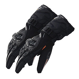 Winter Motorcycle Gloves for Men Women Windproof & Waterproof Thermal Touchscreen Gloves Cold Weather Racing Gloves for Cycling Riding Hiking Skating