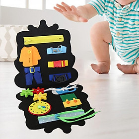 Montessori Sensory Board Toy Educational Toys Felt for Preschool Girls Boys