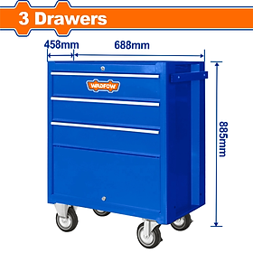 Mua TỦ ĐỰNG DỤNG CỤ 3 NGĂN KÉO 688X458X735M M WCS2A03 WADFOW - HÀNG CHÍNH HÃNG