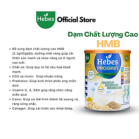 Sữa bột thực vật cao cấp từ hạt 'siêu thực phẩm' Hebes Progain HMB dành cho người nhức mỏi cơ 800g