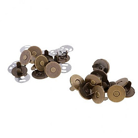 2x10 Sets Magnetic Clasp Snaps Magnet Button Sewing Craft 18mm Bronze
