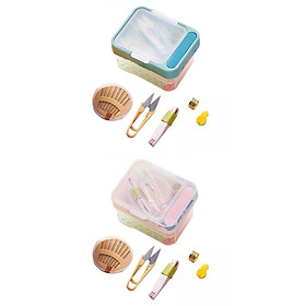 2 Sewing  with Box Two Layer Drawer