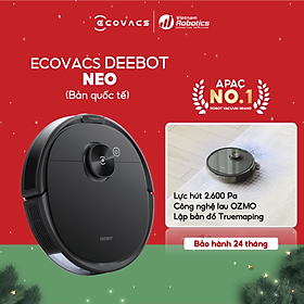 Mua Robot hút bụi lau nhà Ecovacs Deebot NEO - Đen bản quốc tế - App Tiếng Việt  Hàng chính hãng full VAT  lực hút 2600Pa