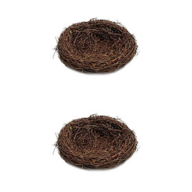 2x Bird Nest Birdhouse Small Birds Bedding Nest Cages Decoration Ornaments