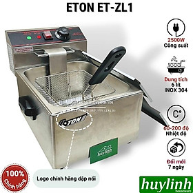 Bếp chiên nhúng đơn ngập dầu ETON ET-ZL1 - Dung tích 6 lít - Inox 304 - Hàng chính hãng