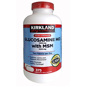 Viên uống Kirkland Glucosamine HCL 1500mg Kirkland With MSM 1500mg