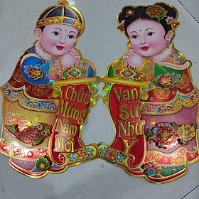 Bộ trang tết chúc mừng năm mới, vạn sự như ý 60cm
