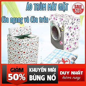 Áo trùm máy giặt vỏ bọc loại cửa trước ngang & trên đứng 7kg 8kg 9kg