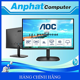 Màn hình LCD AOC 22B2HN (21.5 Inch/FHD/VA/75HZ/7MS) - Hàng Chính Hãng