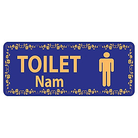 Bảng Chỉ Dẫn Toilet Nam - BD-005 (Xanh)