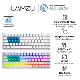 Bàn phím từ Lamzu Atlantis Pro Keyboard - Hỗ trợ Rapid Trigger - Hàng Chính Hãng