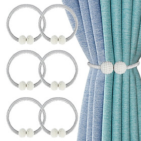 6 mảnh bao quanh rèm cửa từ với ngọc trai, rèm lưu trữ từ tính, trang trí cho văn phòng, nhà, khách sạn