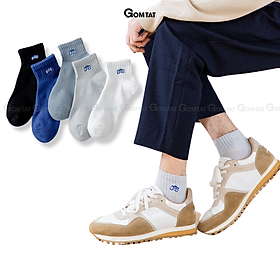 Set 5 đôi tất vớ nam cổ ngắn GOMTAT cao cấp mẫu Bug, chất liệu cotton mềm mại thoáng mát cực êm chân - CNCC-BUG