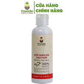 Nước ngâm rửa thực phẩm Fuwa3e hữu cơ organic khử mùi loại bỏ thuốc sâu chất bẩn 100ml