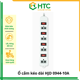 Ổ cắm điện HJD 0944-10A Dây 5 mét - an toàn chống quá tải