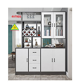 Mua Vách ngăn kiêm tủ rượu trang trí phòng khách   nhà bếp 4VTK01 - Nội thất lắp ráp Viễn Đông